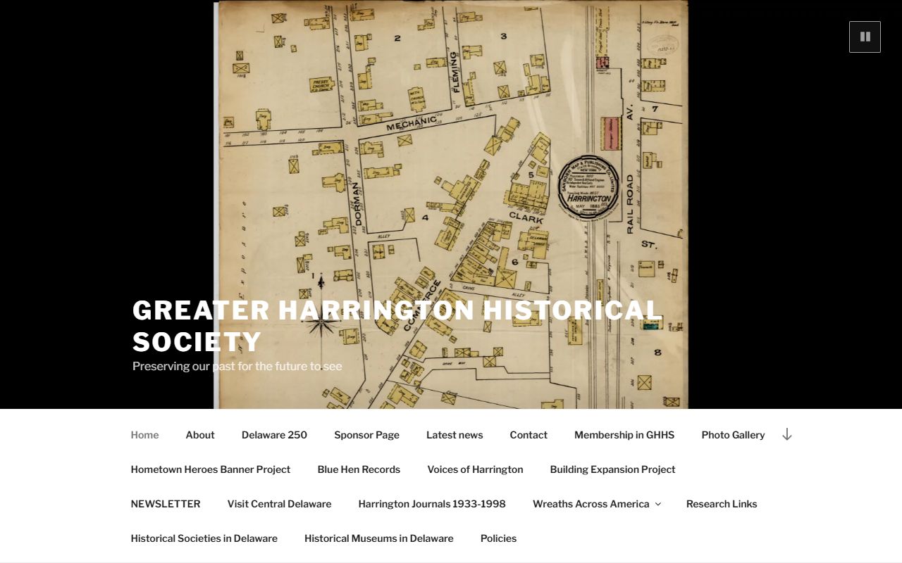 Greater Harrington Historical Society archives for Harrington death records and obituaries