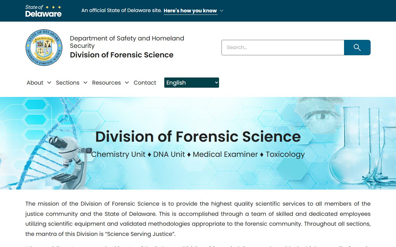 Delaware Division of Forensic Science Medical Examiner death records